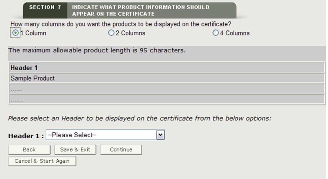 Section 7: Header Selection