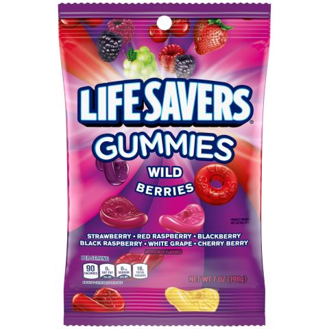 6th Photo - LIFE SAVERS® Wild Berries Gummies Peg Pack 7.0 oz