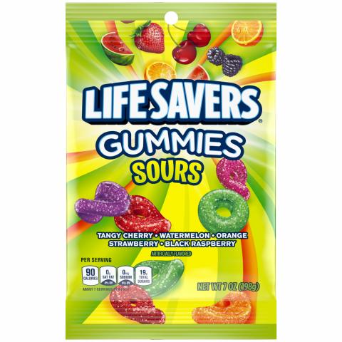 8th Photo - LIFE SAVERS® Sour Gummies Peg Pack 7.0 oz, 180g