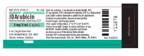 Image Vial Label: IDArubicin Hydrochloride Injection USP 5 mg/5 ml