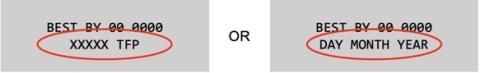 Example graphic below and the “MFG From” column associated with your formula to see if your product is affected. The XXXXX is the timestamp when the bag was packaged