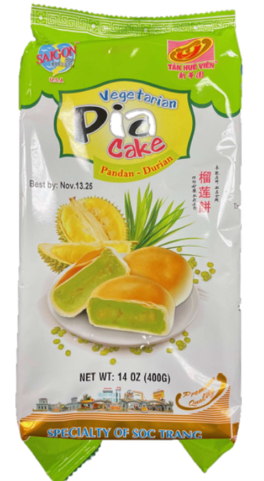 Image 10 – Labeling, BANH PIA Pandan Durian 400g X30 THV 1918 30pack(14oz-ct)/case