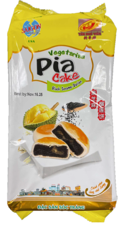 Image 5 – Labeling, BANH PIA Black Sesame Durian 400g X30 THV 9178/1891 30pack(14oz-ct)/case