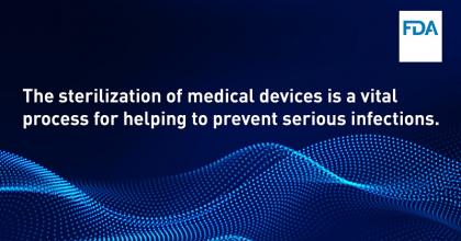 Text: The sterilization of medical devices is a vital process for helping to prevent serious infections.
