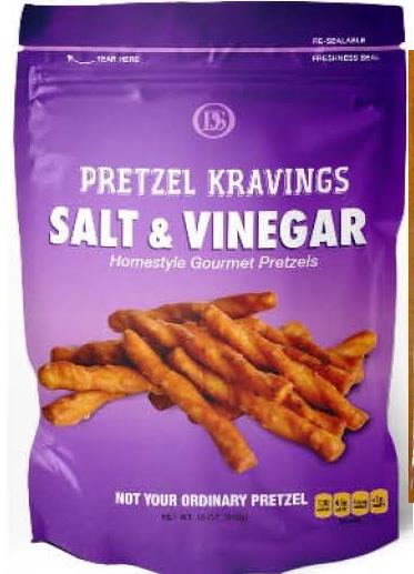 Pretzel Kravings Salt & Vinegar front label