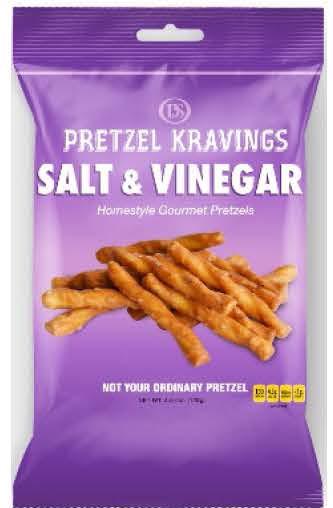 Pretzel Kravings Salt & Vinegar front label
