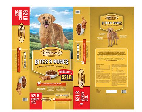 Image – Retriever, BITES & BONES, SAVORY CHICKEN FLAVOR, 52 LBS.