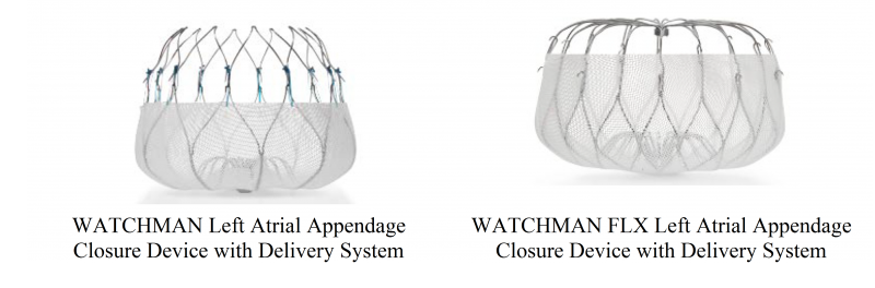 WATCHMAN Left Atrial Appendage Closure Device with Delivery System and WATCHMAN FLX Left Atrial Appendage Closure Device with Delivery System – P130013/S035