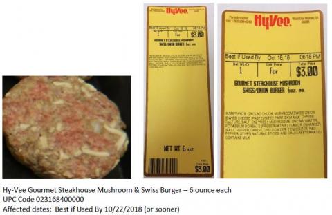 Hy-Vee Gourmet Steakhouse Mushroom & Swiss Burger