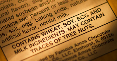 allergens on food label