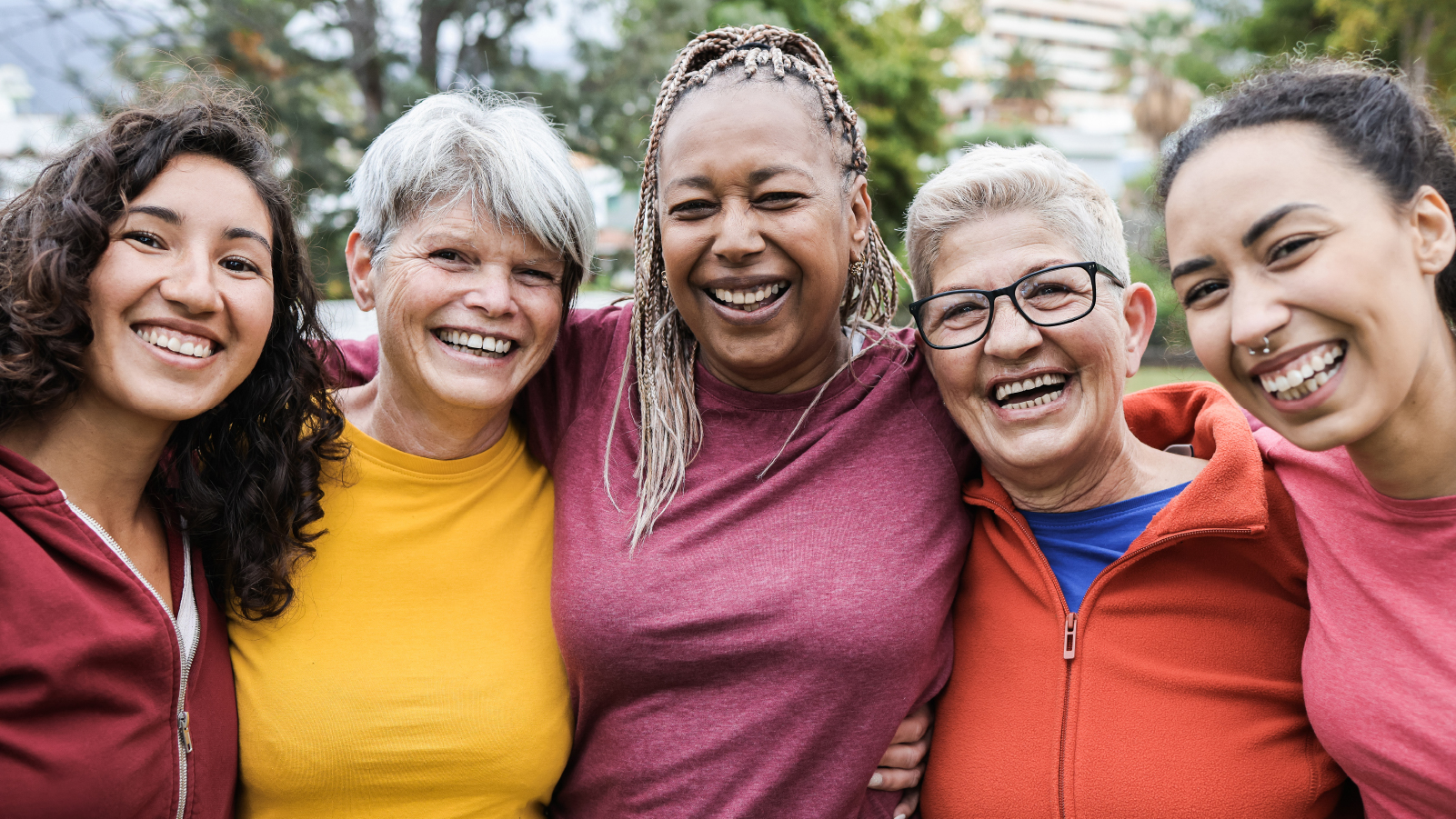 Image of happy ethnically diverse women