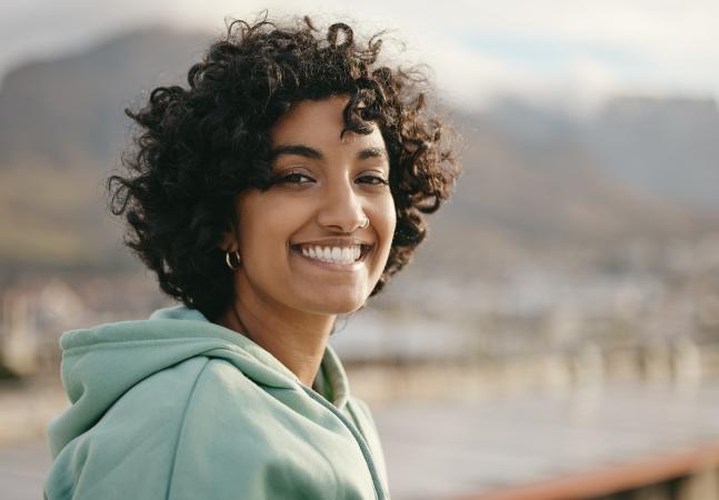 Portrait of happy  Indian woman 