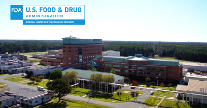 Aerial photo of National Center for Toxicological Research (NCTR) building.