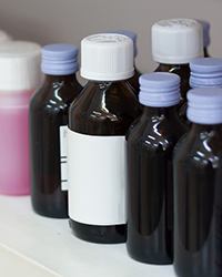 Photograph of several medicine bottles