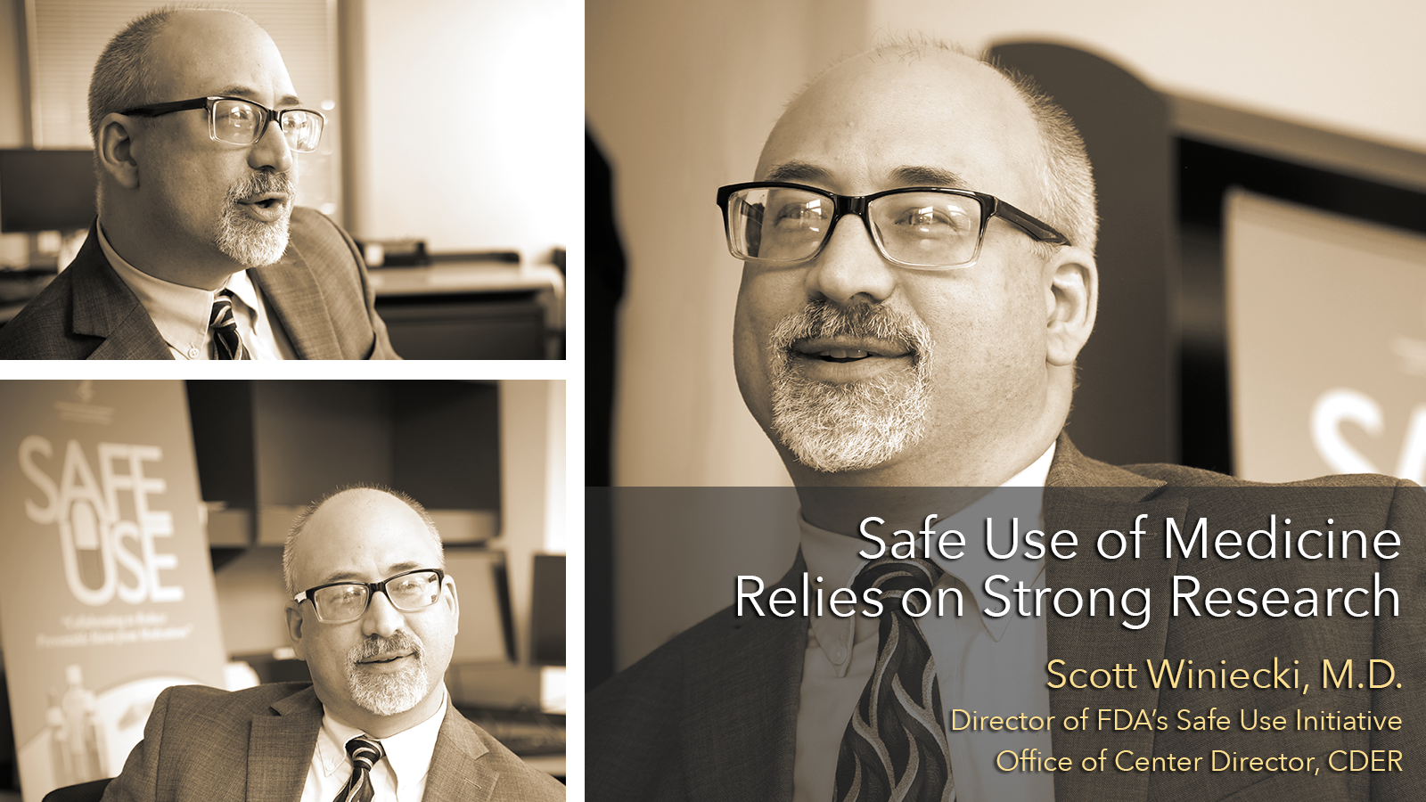 Scott Winiecki, MD, Director of FDA’s Safe Use Initiative, Office of Center Director, CDER