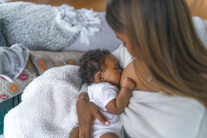 Woman breastfeeding