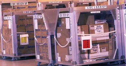 Modular medical supply containers ready for shipment from the Strategic National Stockpile (credit: CDC)