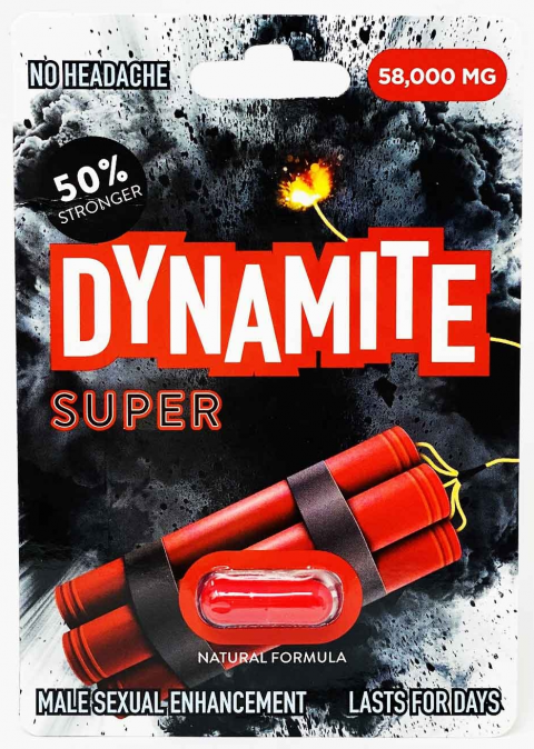 Front of DYNAMITE SUPER Capsule 58,000 mg