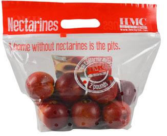 Image 1: “HMC Farms Peaches label, 2 lb. bag”