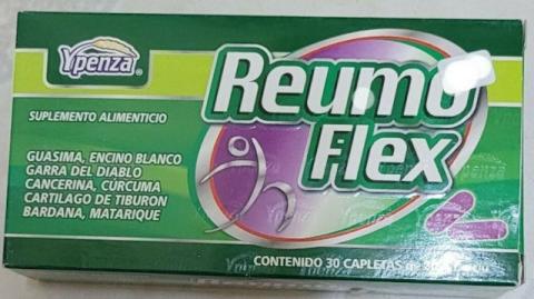 Image 3: “Front label, Ypenza brand Reumo Flex, 30 caplets”