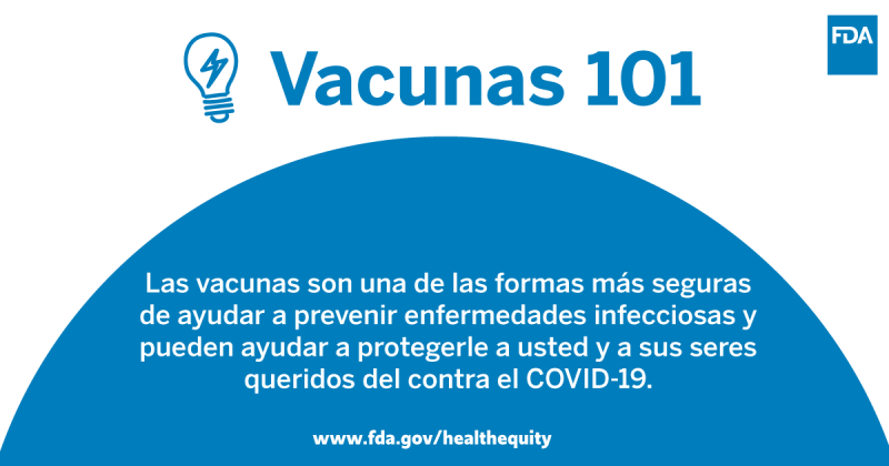 Las vacunas son una de las formas más seguras de ayudar a prevenir enfermedades infecciosas y pueden ayudar a protegerle a usted y a sus seres queridos del contra el COVID-19.