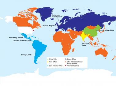 Map of International Offices