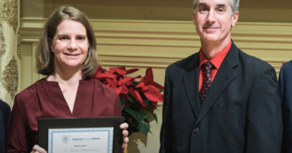 Dr. Laura Schnackenberg, DSB Director, and Dr. Tucker Patterson, NCTR Center Director