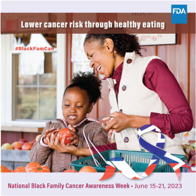 Lower cancer risk through healthy eating