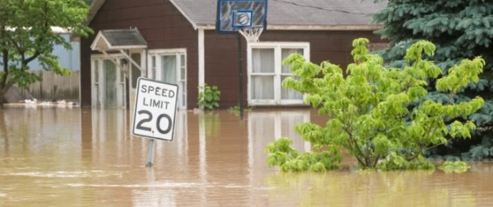 Flood Water After A Storm