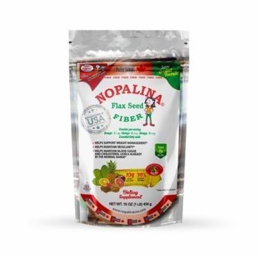 Front of Package - Nopalina Flax Seed Fiber, Powder, 1 lb. Bag