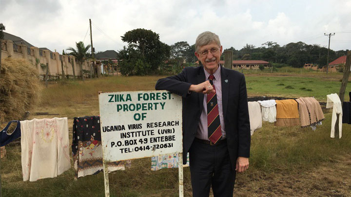 Francis Collins visits Ziika Forest