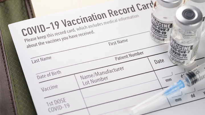 COVID-19 vaccination record card